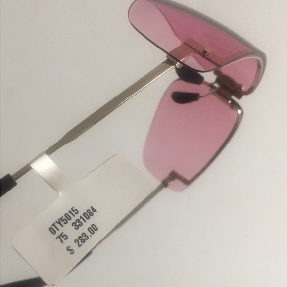 NWT Tory Burch Pink Shield Runway Sunglasses - Picture 11 of 12